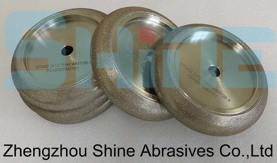 OEM 127mm elektroplattiertes CBN-Rad zum Schärfen von Bandsägen