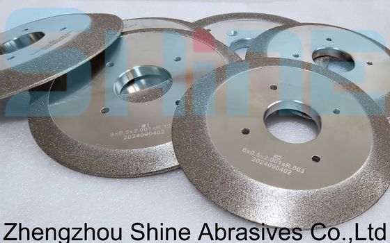 8'' Elektroplattiertes CBN-Schärfrad zum Schärfen von Bandsägen aus Holz