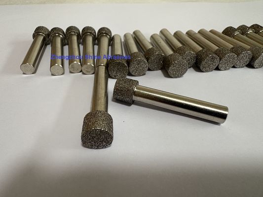 6mm Schaft CBN galvanisch beschichtete Schleifstifte für Innenrundschleifen und Entgraten