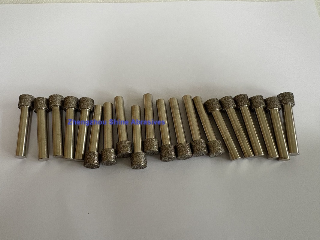 6mm Schaft CBN galvanisch beschichtete Schleifstifte für Innenrundschleifen und Entgraten