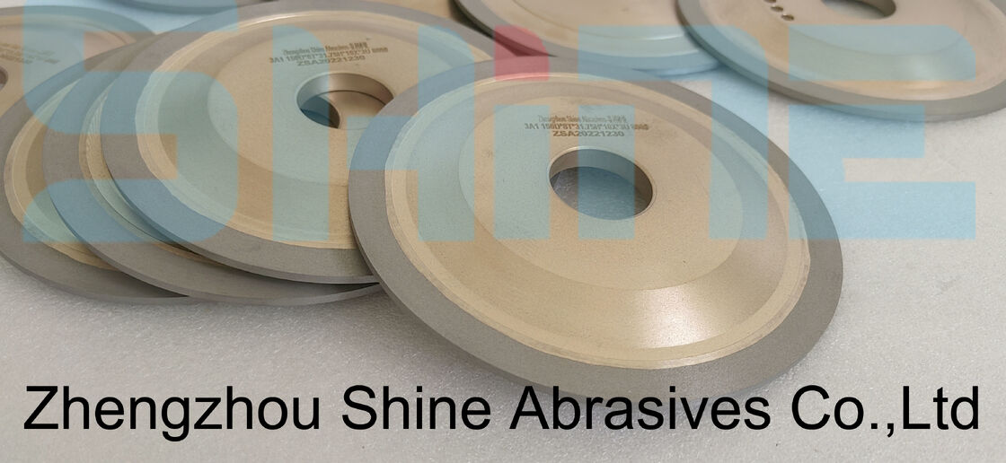 Hybrid Bond CBN CNC Grinding Wheel 150mm D64 1V1 for Medical Cutting Tool Flute Grinding
