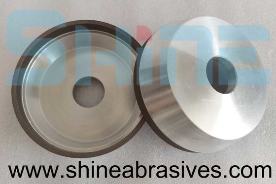 6A2 Harzbindung Diamantbecherrad 100mm D151 Grit Glasrand Schleifen RoHS-konforme Fertigung